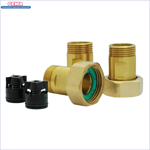 Brass Plumbing Fittings und schwarze Kunststoffteile für Verschraubungssatz mit Außengewinde