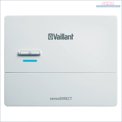Weißes Vaillant sensoDIRECT Bedienteil für witterungsgeführte Regelung